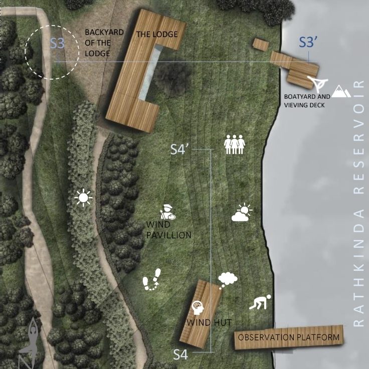Retreat design plan view - Designed by Island Strokes team